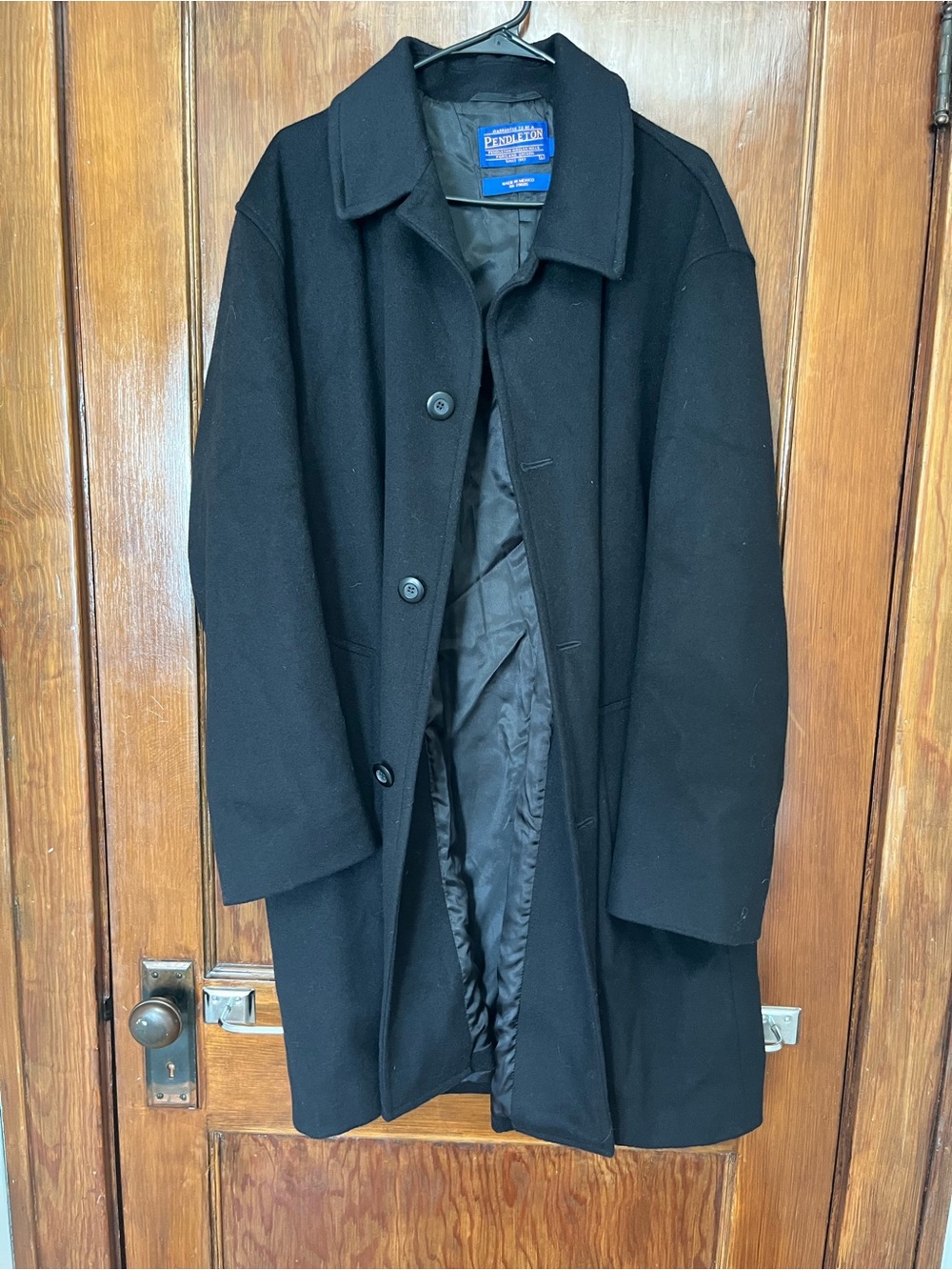 Pendleton Black Wool Pea Coat
